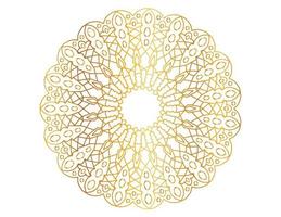 Mandala-Design mit goldenem Muster, Hintergrund, Blume, traditionell vektor