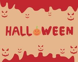 illustration vektor design av halloween bakgrund mall