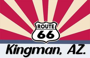 Kingman mit den Worten Route 66