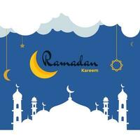 Abbildung Vektorgrafik der Tage des Ramadan Kareem. perfekt für Ramadan-Plakatkarte, Ramadan-Vorlage usw. vektor