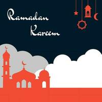 Gunst von Ramadan Kareem. perfekt für ramadan-poster, vorlage, karte, gruß vektor