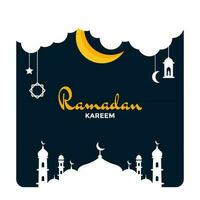 illustration vektorgrafik av ramadan kareem. perfekt för ramadankort, affisch, mall vektor