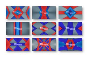 Abstrakt röd och blå materialdesign på grå bakgrund för omslag, mall, webbdesign och broschyr. Vektor illustration med kopia utrymme för text.