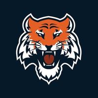 tiger sport för logotyp, etikett och maskot vektor