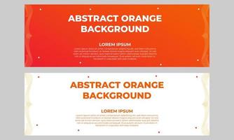 abstrakt orange gradient banner mall vektor