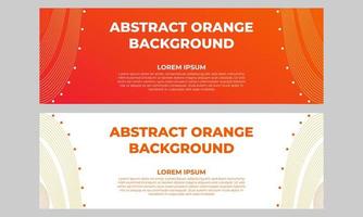 abstrakt orange gradient banner mall vektor