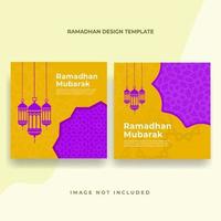 vackra ramadan sociala medier inlägg vektor bakgrund