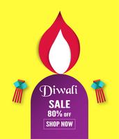 Diwali ist Festival der Lichter der Hindu für Einladung Hintergrund, Web-Banner, Werbung. Vektorillustrationsdesign im Papierschnitt und in der Handwerksart. vektor