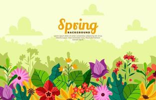 schönes blumenkonzept im frühling vektor