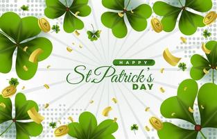 St. Patrick's Day Hintergrundkonzept vektor