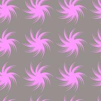 nahtlose Muster ungewöhnliche rosa abstrakte Blumen auf grauem Hintergrund vektor