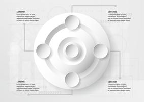 Infographic element design på teknik bakgrund med kopia scape för grafik, omslag, företagspresentation, mall, data information amd tidslinje. vektor