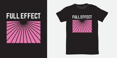 Volleffekt-Schriftzug-Design für T-Shirt-Druck vektor