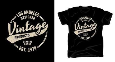 vintage produkter typografi t-shirt design vektor