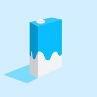 mjölk förpackning vektor design. illustration design för bokmall