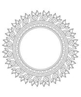 kreativ mandala design och hena design vektor