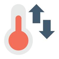 trendige Thermometerkonzepte vektor