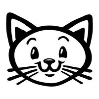 Nette glückliche freundliche Cartoon-Katze vektor