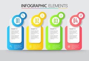 moderne Textfeld-Vorlage, Infografik-Banner vektor