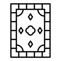 Symbol für die Teppichlinie vektor