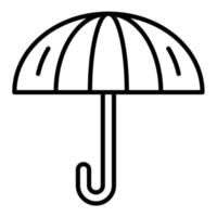 paraply linje ikon vektor
