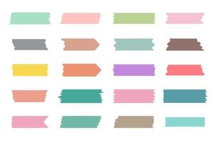 pastellfarbenes Washi Tape zum Verzieren von Grußkarten vektor