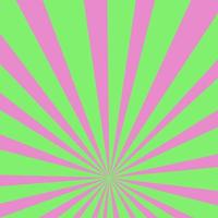 grüner rosa Retro-Sonnenstrahl-Solarhintergrund vektor