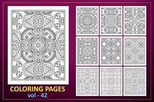 mandala ausmalbilder kdp innenraum. Malvorlage Mandala-Hintergrund. orientalisches Muster, Vektorillustration. islam, arabisch, indisch, mandala malvorlagen hintergrund. vektor