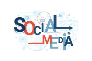 Social Media-Worttypografie