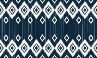 geometrisches ethnisches orientalisches Ikat-Muster traditionelles Design für Hintergrund, Teppich, Tapete, Kleidung, Verpackung, Batik, Stoff, Vektorillustration. Stickereiart. vektor