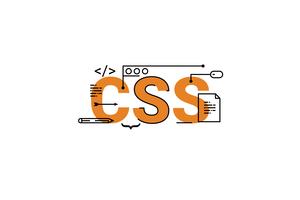 CSS-Wortbeschriftung vektor