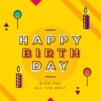Grattis på födelsedagen Typografi Vector