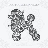 Hund-Mandala-Vektor. SVG im Boho-Stil. Folge 10 vektor
