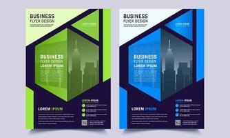 Business Flyer Poster Pamphlet Broschüre Cover Design Layout Hintergrund, zweifarbiges Schema, Vektorvorlage im A4-Format vektor