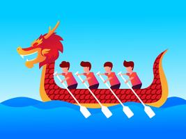 Cool Dragon Boat Festival vektor