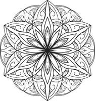 dekorativa mandala design gratis vektor