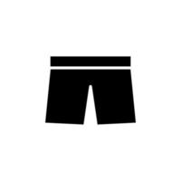 Shorts, lässig, Hosen solide Symbol Vektor Illustration Logo Vorlage. für viele Zwecke geeignet.