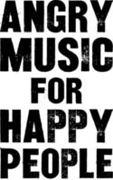 arg musik för glada människor vektor