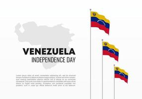 venezuela unabhängigkeitstag für nationale feier am 5. juli. vektor