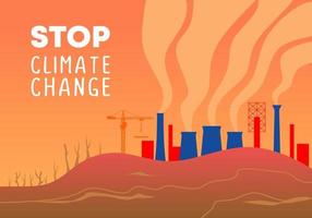 stoppa klimatförändringsbakgrund för naturfrämjande för att rädda jorden vektor