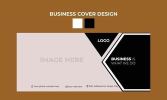 Business-Cover-Design für soziale Medien vektor