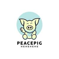 süßes schwein-logo-design