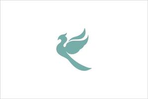 einfacher minimalistischer fliegender vogel adler falke falke phoenix silhouette logo design vektor