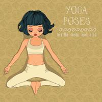 Yoga-Pose vektor