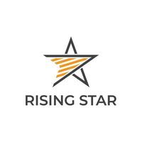 Rising star vektor logotypdesign