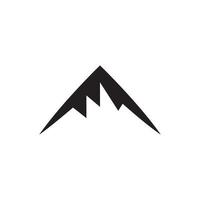 einfaches Peak- oder Mountain-Logo-Design vektor