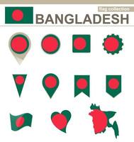 Bangladesch-Flaggensammlung vektor
