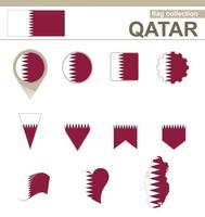 qatar flagga samling vektor