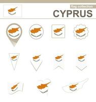 Cyperns flagga samling vektor