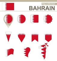 Bahrain flaggsamling vektor